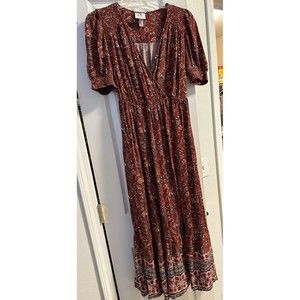 NWot. Brown floral maxi dress